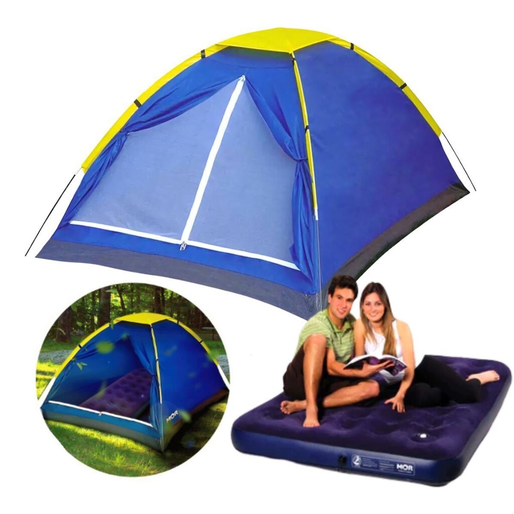Barraca Camping Mor Iglu 2 pessoas e Colchão Casal Inflável