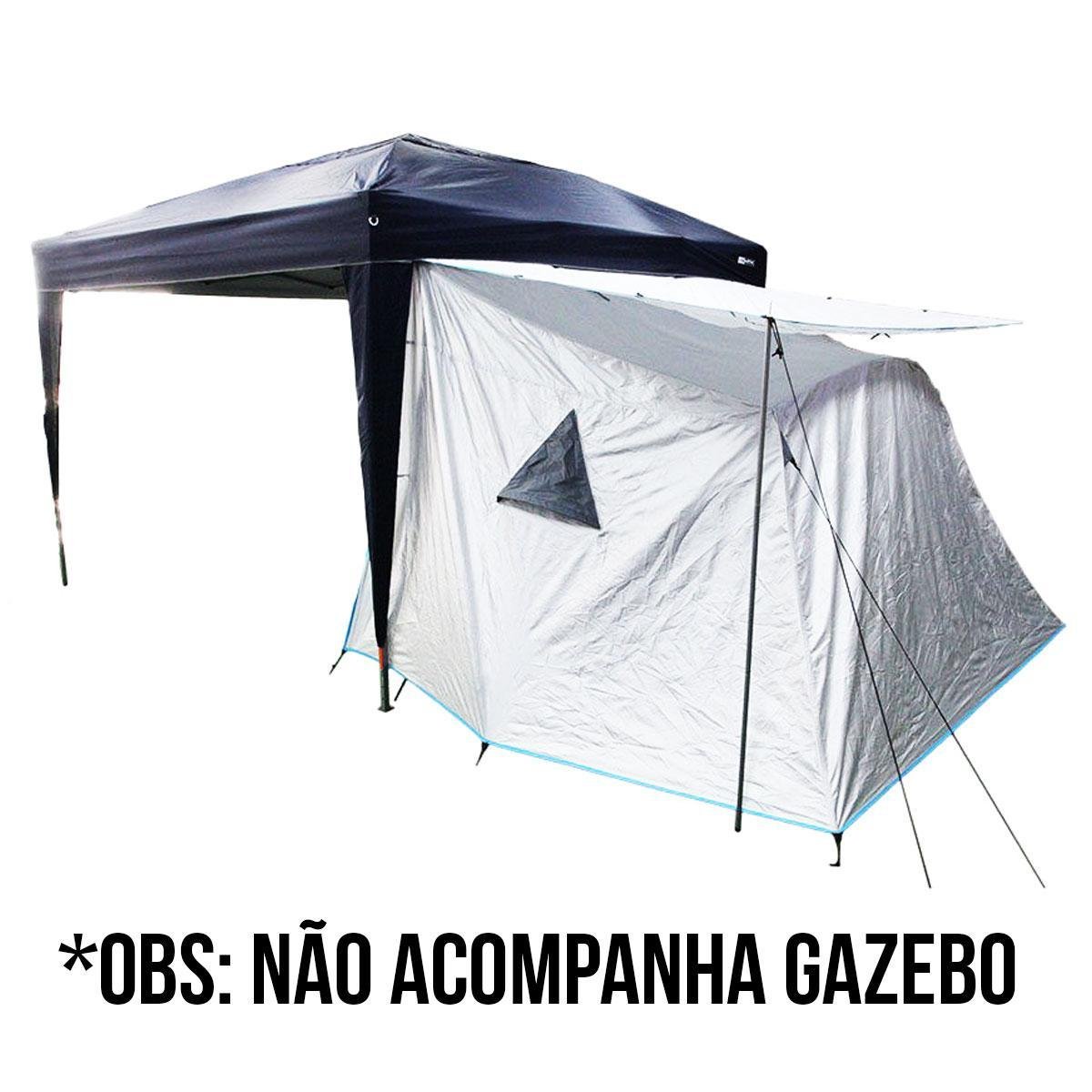 Barraca de Camping 4 ou 5 Pessoas para Gazebo 3x3m Nautika Anexx Cinza Netshoes