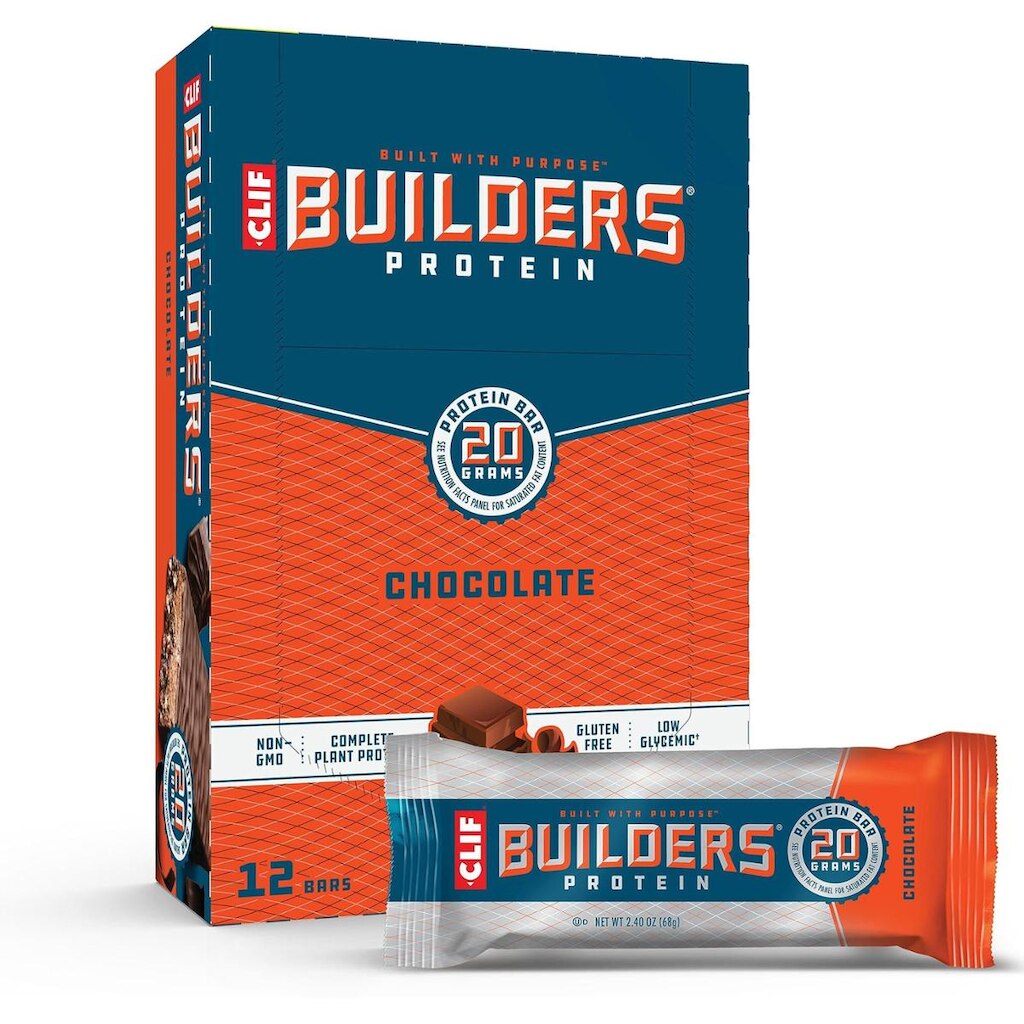 Barras de proteína CLIF Builders Sabor Chocolate 12x68g