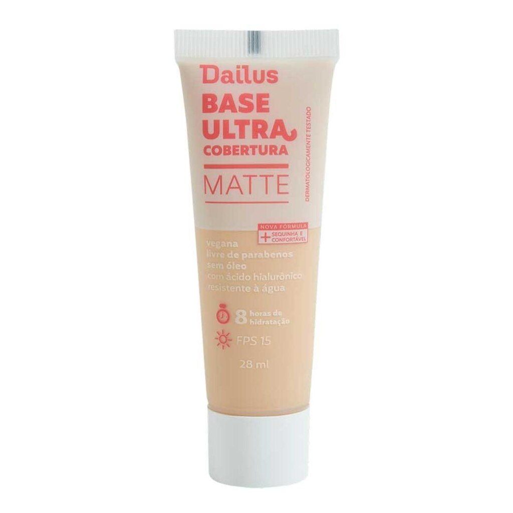 Base Matte Dailus Ultra Cobertura D2 Claro