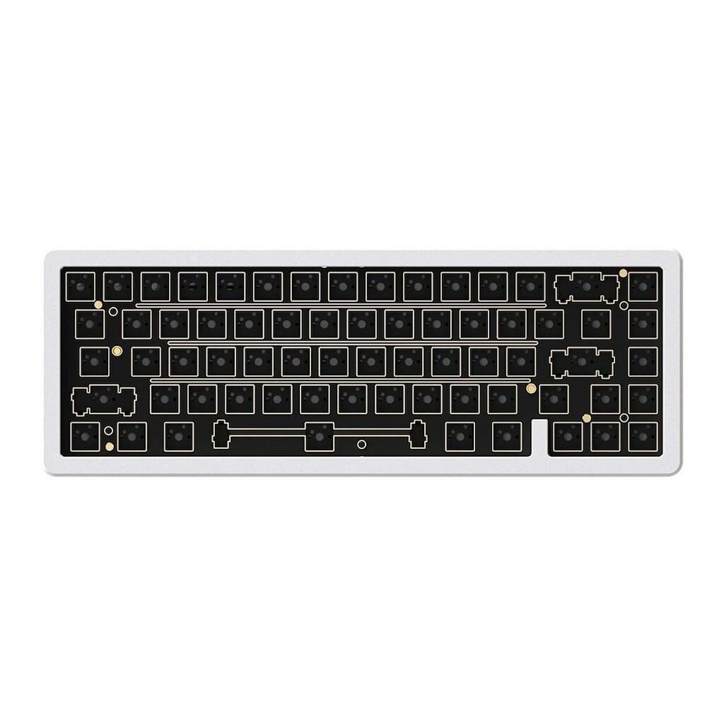 Base para Teclado Gamer Akko Kit Diy SPR67, Branco, ANSI