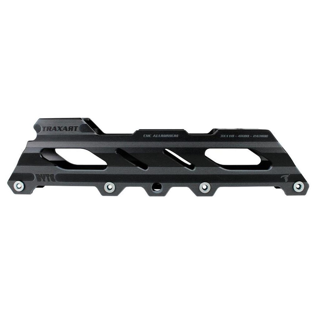 Base Traxart Híbrida Byte 3 Rodas 110mm ou 4 Rodas 80mm - Preta