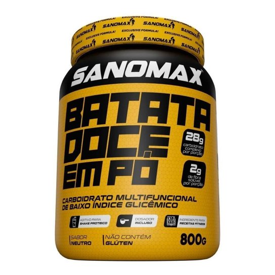 Batata Doce Pura Em Pó 800g - Sanomax Menor preço em Batata Doce Pura Em Pó 800g - Sanomax