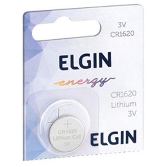 Bateria de Lítio CR1620 Elgin 82303 - Unidade - Única Menor preço em Bateria de Lítio CR1620 Elgin 82303 - Unidade - Única