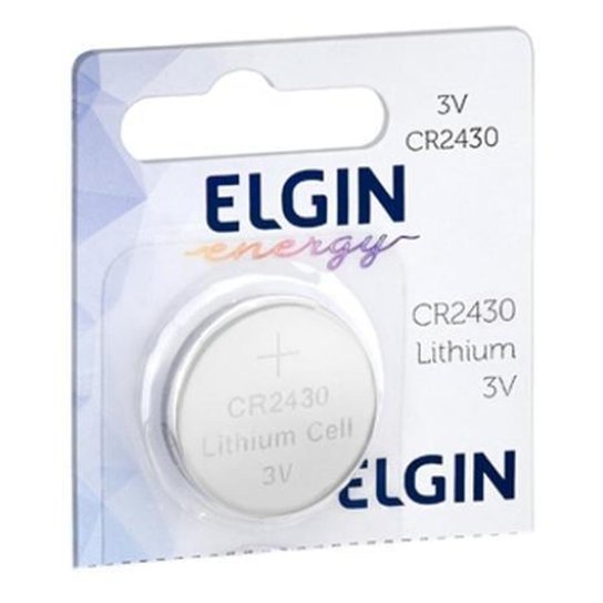 Bateria de Lítio CR2430 Elgin 82304 - Unidade - Única Menor preço em Bateria de Lítio CR2430 Elgin 82304 - Unidade - Única