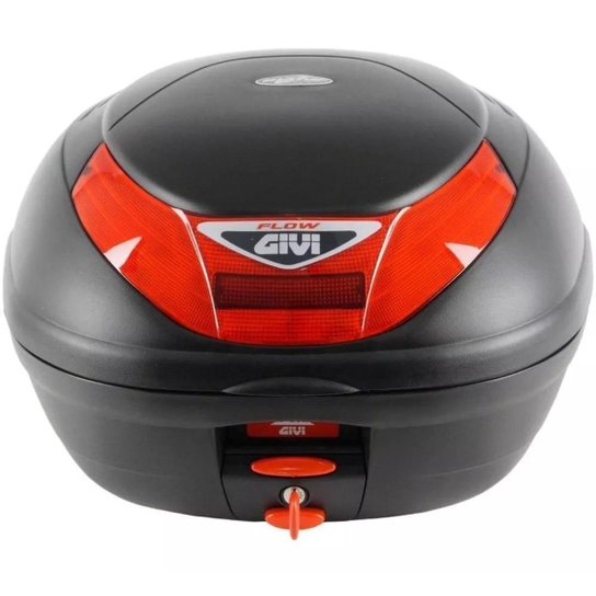 Baú Givi Monolock Flow 35L Bauleto Traseiro Moto com Base - Vermelho Menor preço em Baú Givi Monolock Flow 35L Bauleto Traseiro Moto com Base - Vermelho