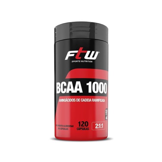 Bcaa 1000 2:1:1 - 120 Cápsulas - FTW Menor preço em Bcaa 1000 2:1:1 - 120 Cápsulas - FTW