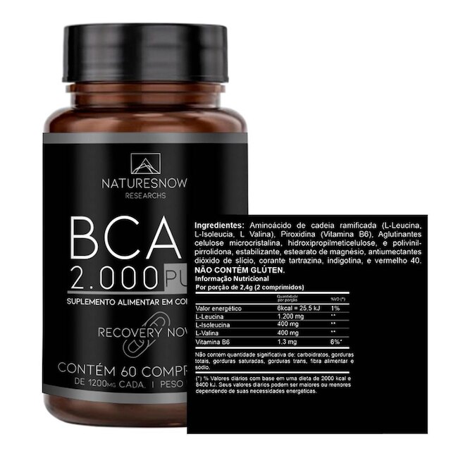 BCAA 2000 60 CAPSULAS - NATURES NOW
