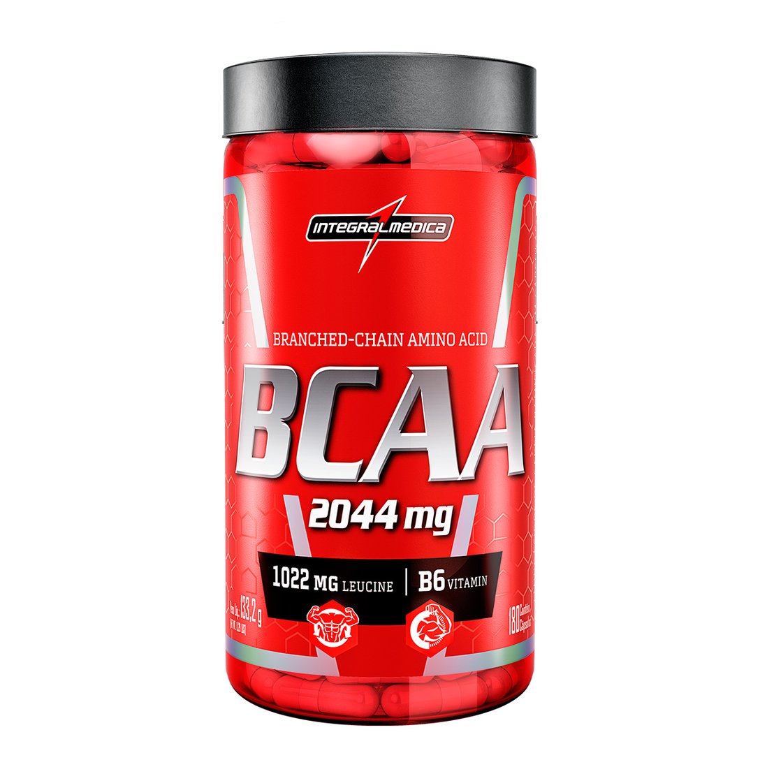 BCAA 2044 MG 180 Capsulas - IntegralMédica - Sem Sabor | Netshoes