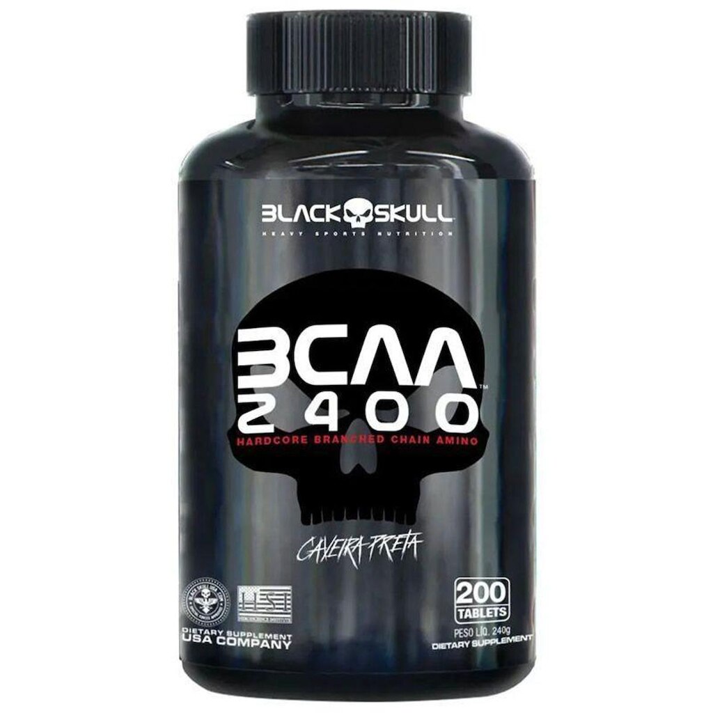 BCAA 2400 200 TABLETES - BLACK SKULL