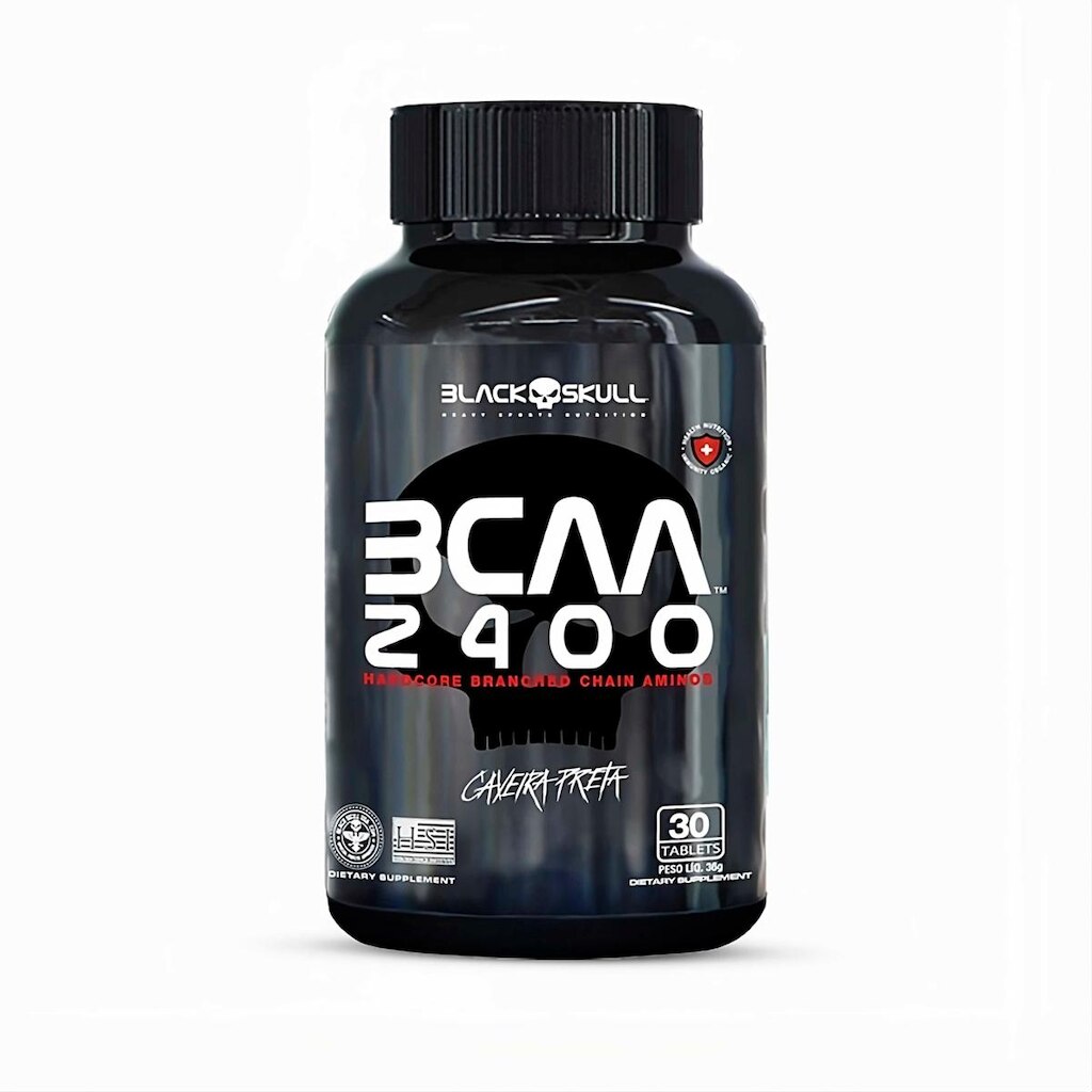 Bcaa 2400 Aminoácidos Pote 30 Tablets - BlackSkull