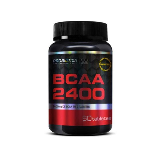 BCAA 2400mg 60 Tabs - Probiótica Menor preço em BCAA 2400mg 60 Tabs - Probiótica