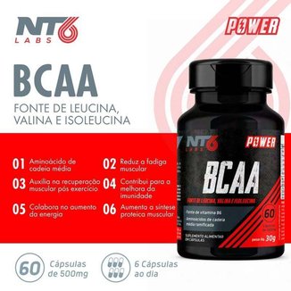 BCAA 60 Cápsulas 500mg