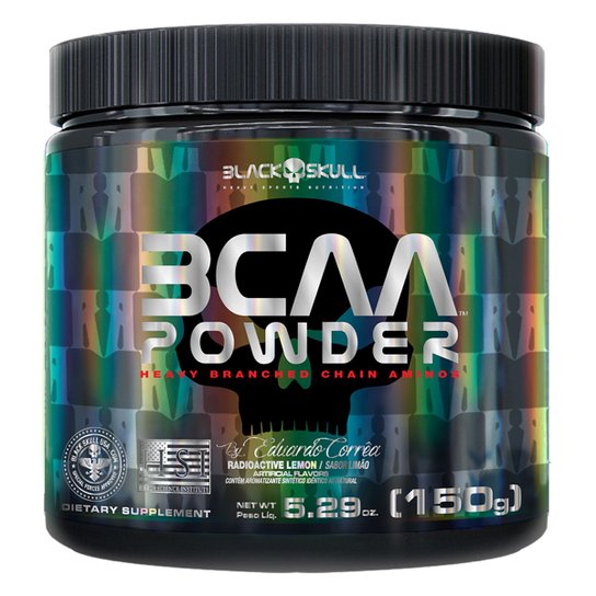 Bcaa Black Skull Powder - 150g Menor preço em Bcaa Black Skull Powder - 150g