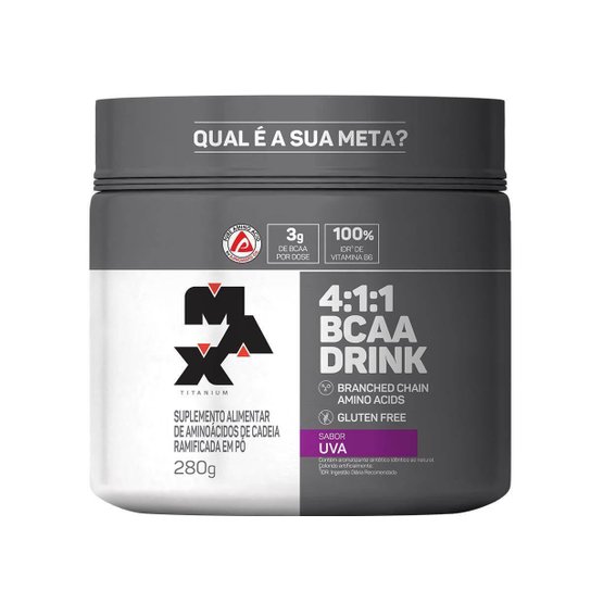 BCAA Drink 280 g - Max Titanium Menor preço em BCAA Drink 280 g - Max Titanium