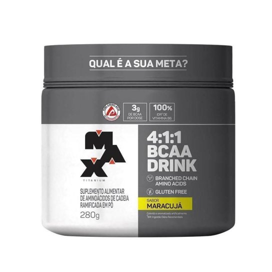 Bcaa Drink 4:1:1 - 280g - Maracujá - Max Titanium -