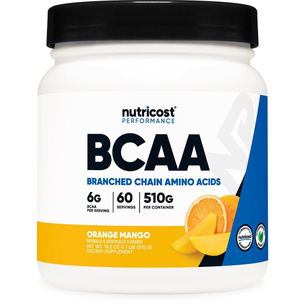 BCAA em pó Nutricost Sabor Laranja e Manga 60 porções
