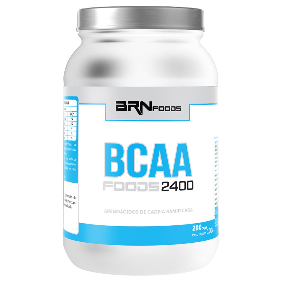 BCAA Foods 2400 200 Cáps - BRN Foods Menor preço em BCAA Foods 2400 200 Cáps - BRN Foods