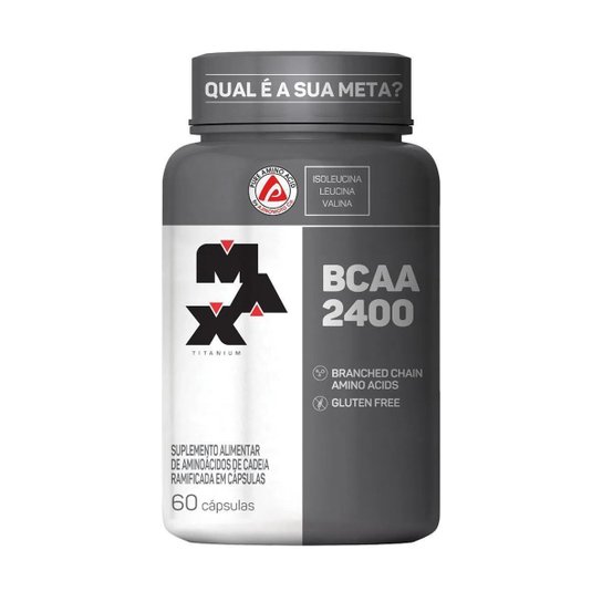 BCAA Max Titanium - BCAA 2400 60 Cápsulas Menor preço em BCAA Max Titanium - BCAA 2400 60 Cápsulas
