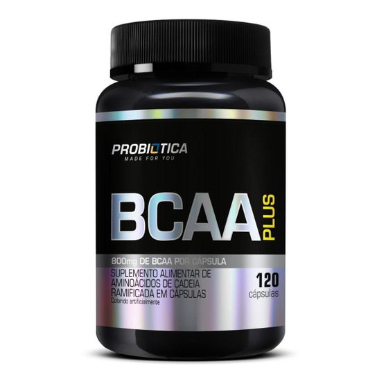 BCAA Plus 800mg 120 Cáps - Probiótica Menor preço em BCAA Plus 800mg 120 Cáps - Probiótica