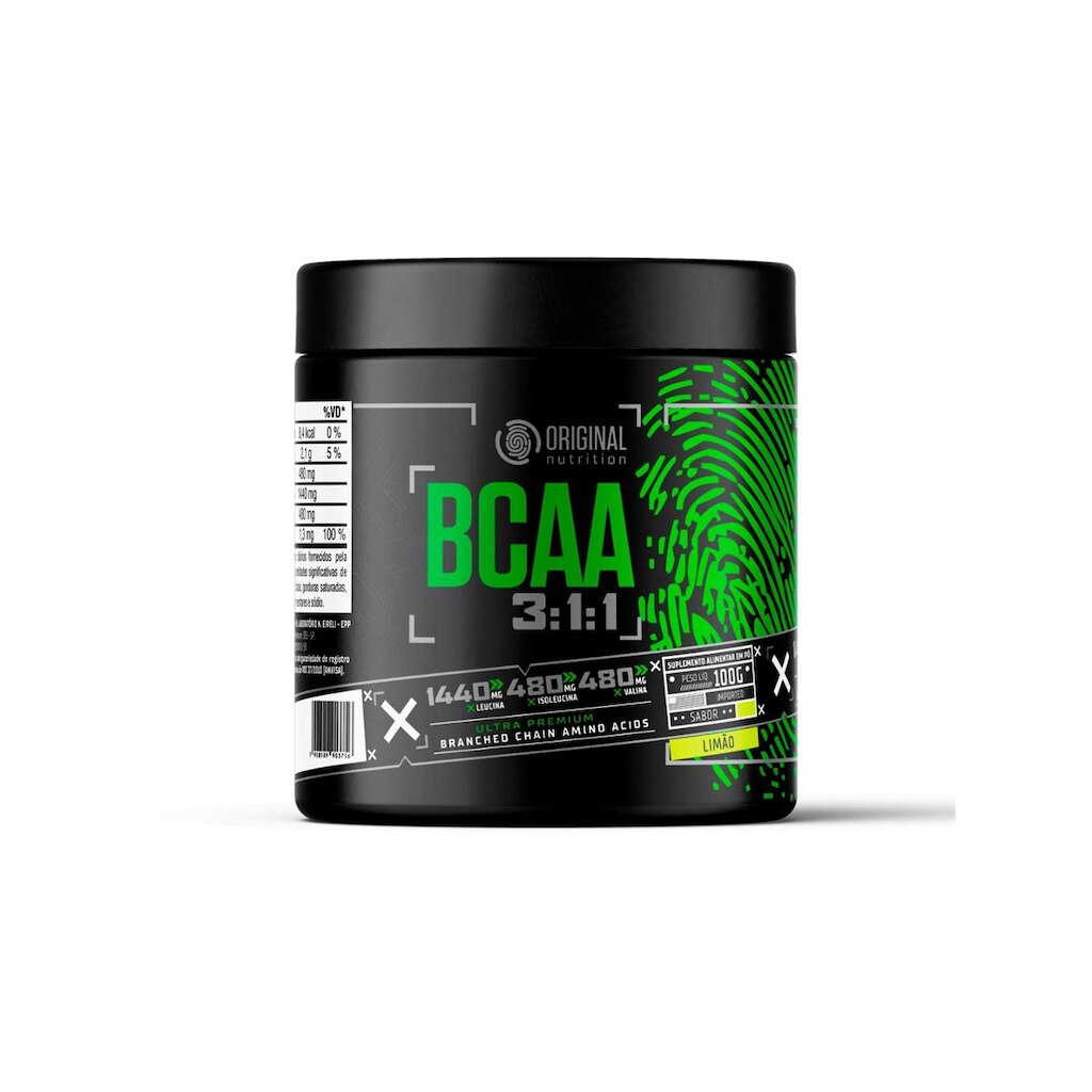 Bcaa Powder 100G - Limão - Original Nutrition