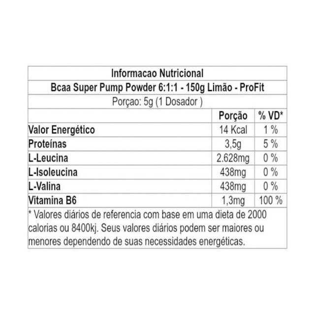 Bcaa Super Pump 150Gr - Profit