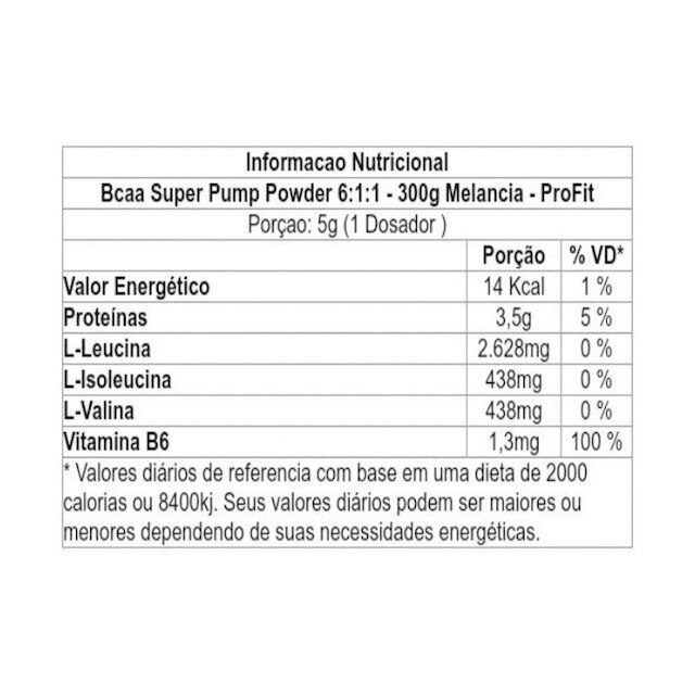 Bcaa Super Pump 300Gr - Profit