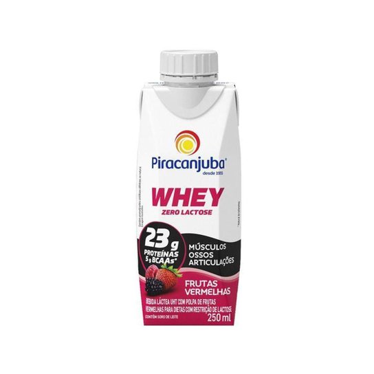 Bebida Láctea Piracanjuba Whey Frutas Vermelhas Zero Lactose - 250ml é ruim? Bebida Láctea Piracanjuba Whey Frutas Vermelhas Zero Lactose - 250ml é boa?