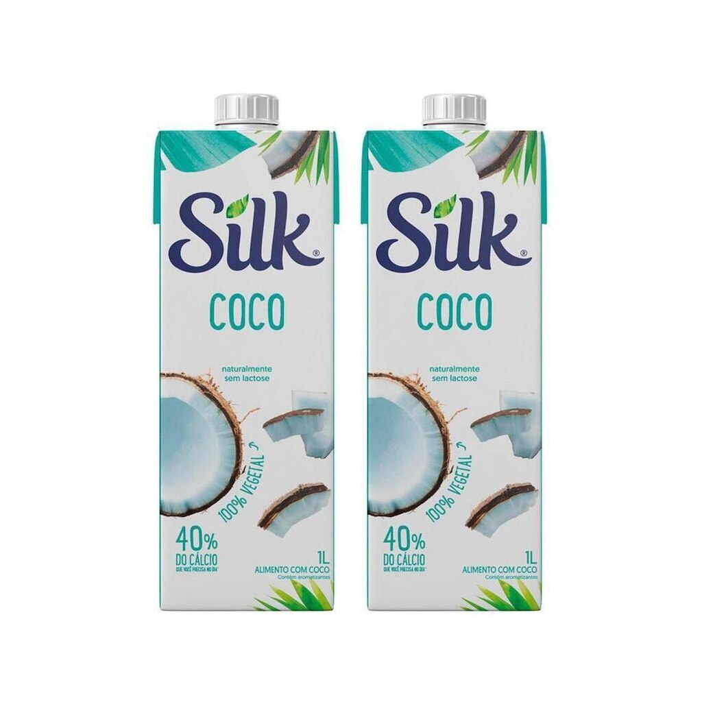 Bebida Vegetal de Coco Silk 1L 2 Unidades