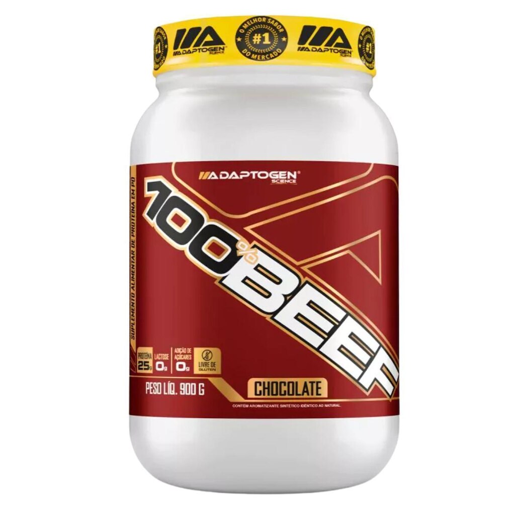 Beef Adaptogen 100 Hidrolizado Proteína da Carne pote 900g