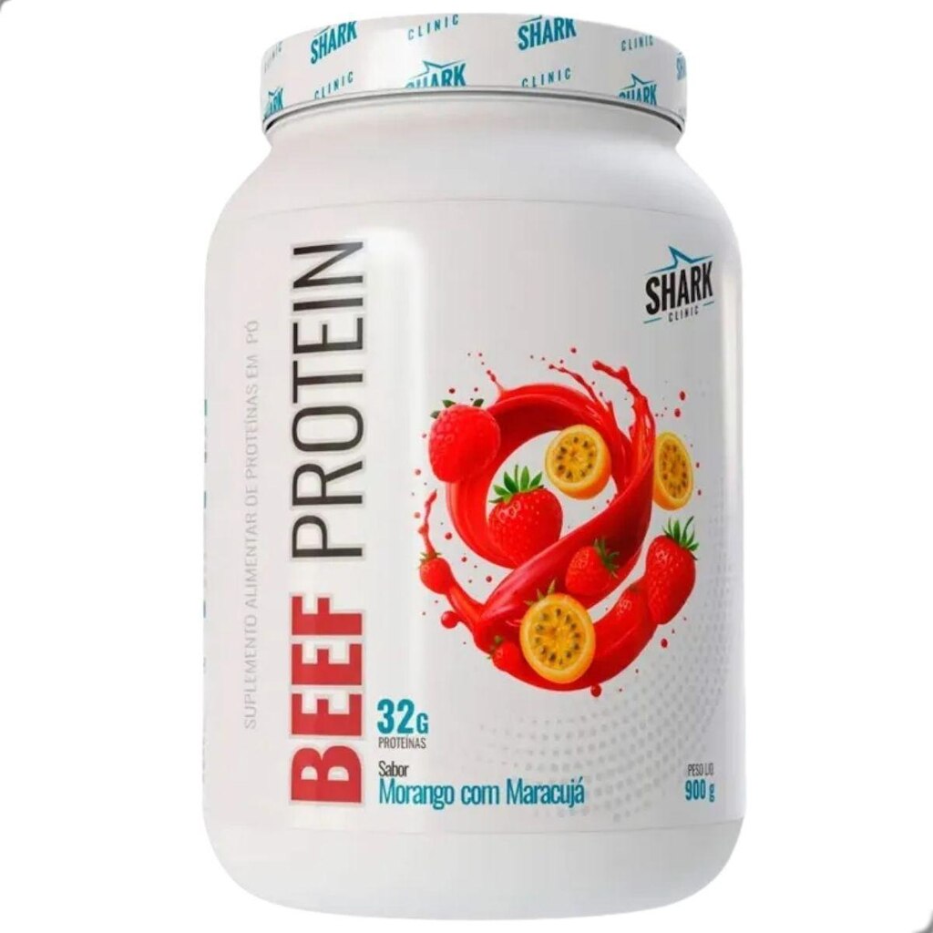 Beef Protein 32g Proteina da Carne Pote 900g Shark Pro