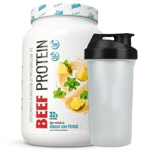 Beef Protein Abacaxi Hortela 900g Coqueteleira - Shark Pro