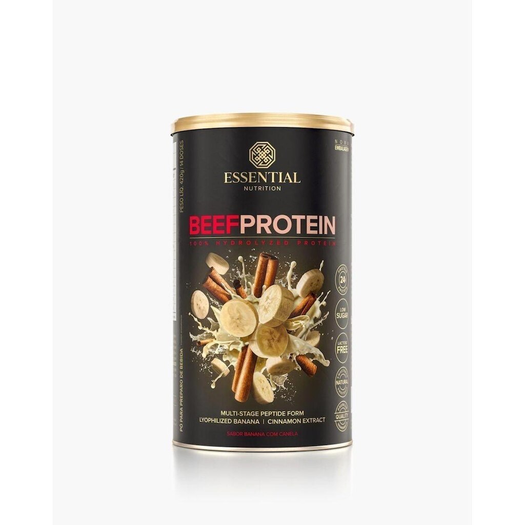 Beef Protein Banana Com Canela