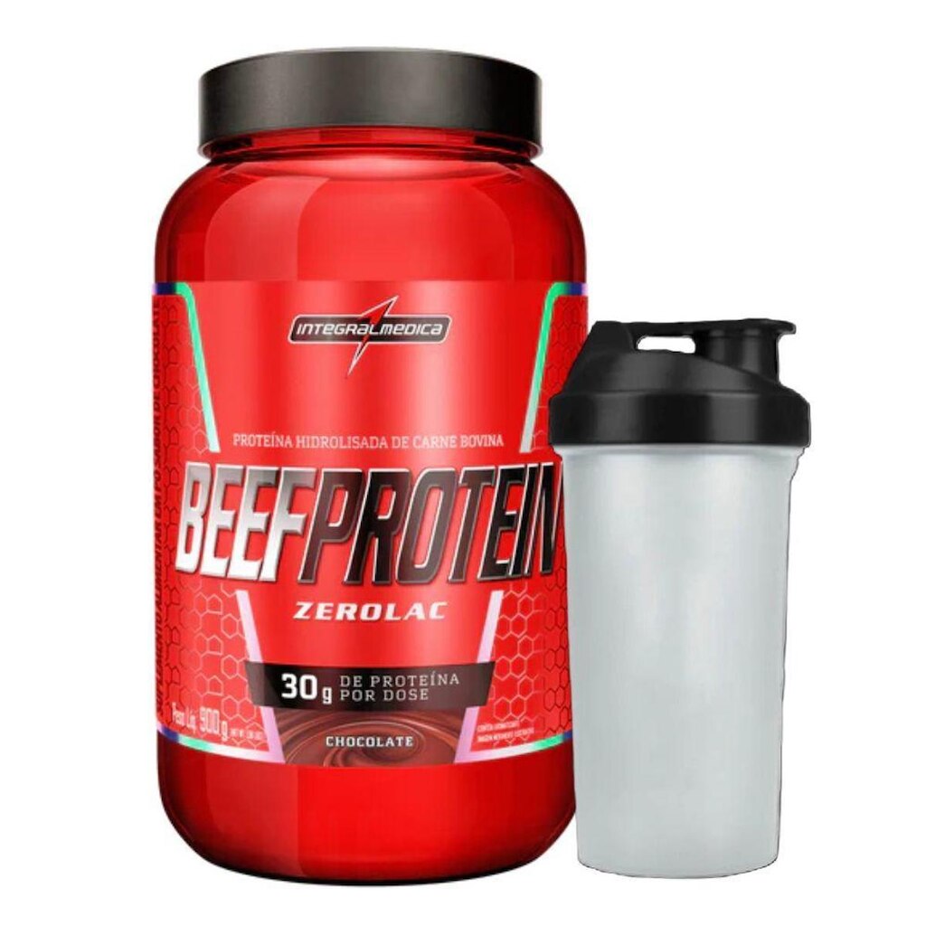 Beef Protein Chocolate 900g Coqueteleira - Integralmedica