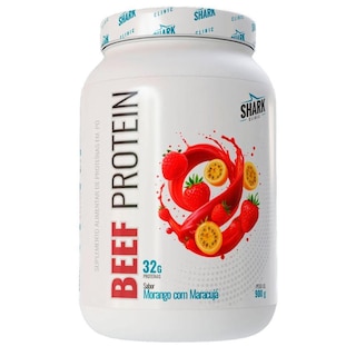 Beef Protein Colageno Hidrolisado Morango 900g - Shark Pro
