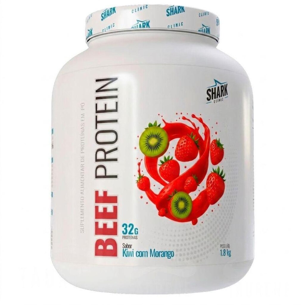 Beef Protein Colageno Hidrolisado Morango Kiwi 1.8kg Shark