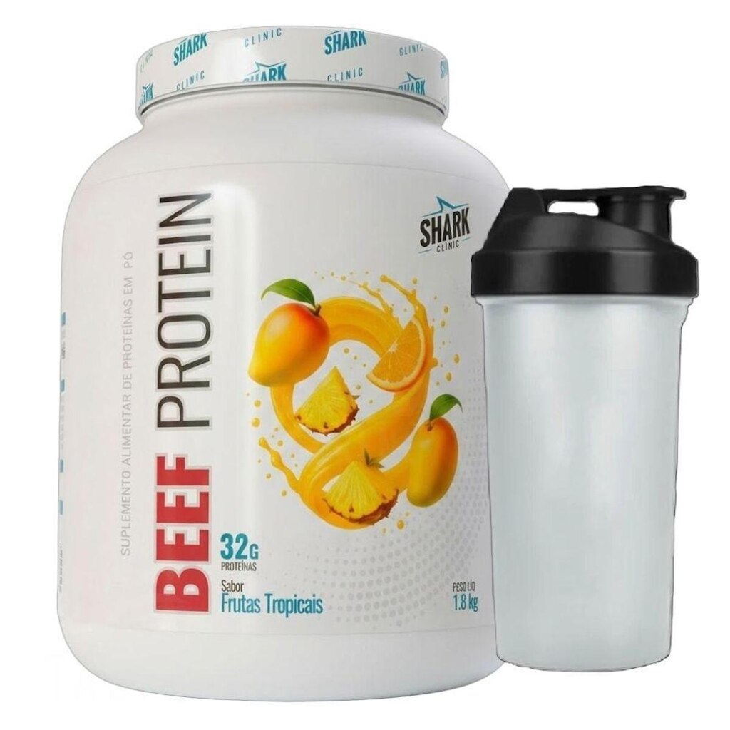 Beef Protein Frutas Tropicais 1.8kg Coqueteleira - Shark Pro