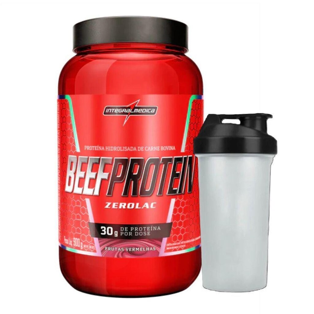 Beef Protein Frutas Vermelhas 900g Coqueteleira - Integral