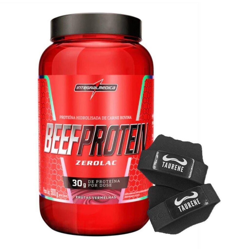 Beef Protein Frutas Vermelhas 900g Luva - Integralmedica
