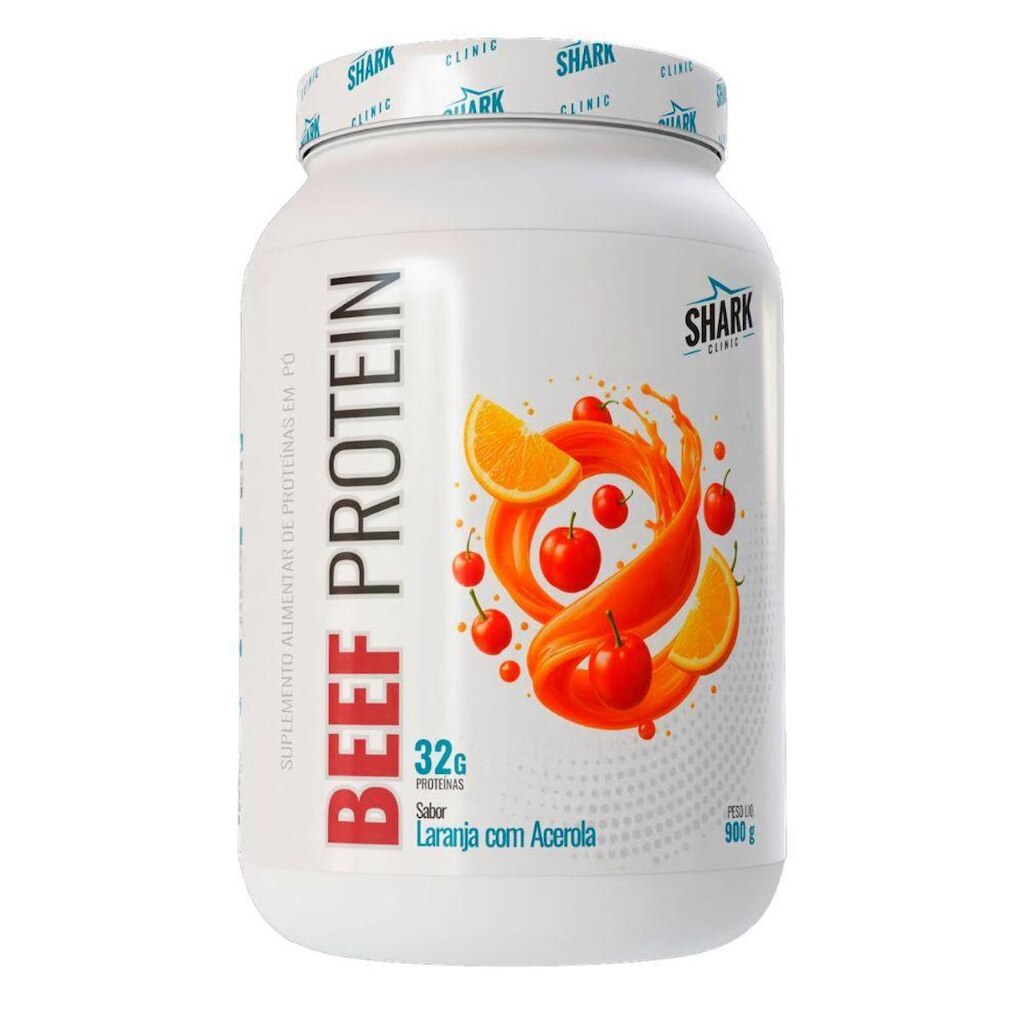 Beef Protein Isolado Hidrolisado Laranja Acerola 900g Shark