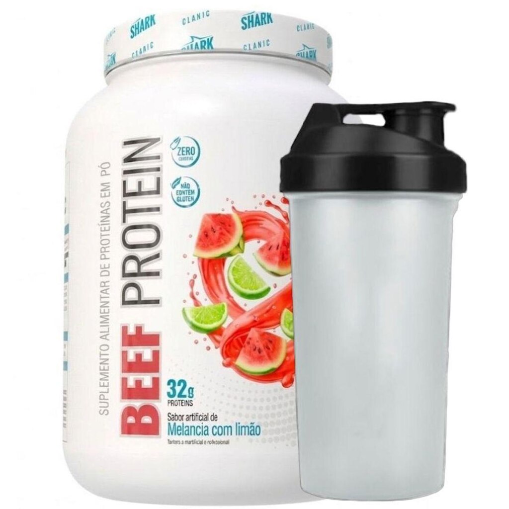 Beef Protein Melancia Limao 1.8kg Coqueteleira - Shark Pro