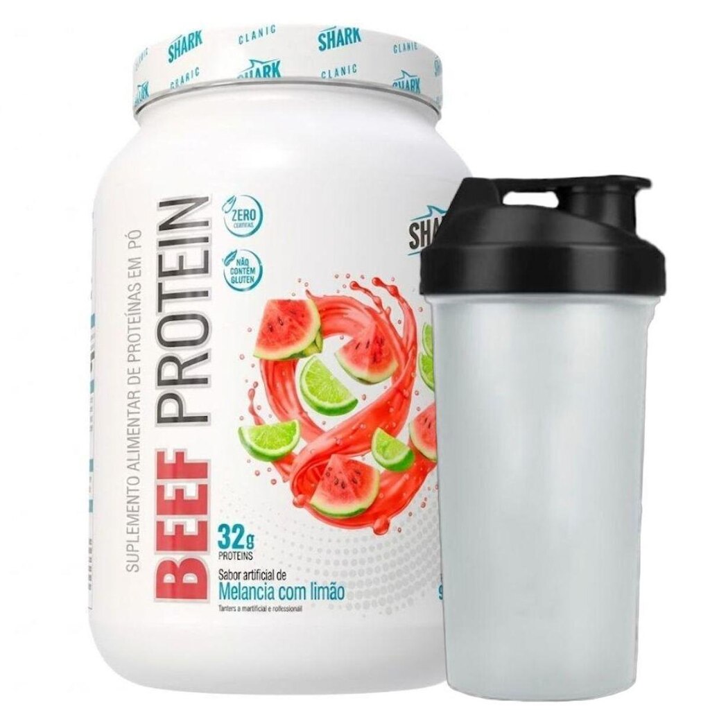 Beef Protein Melancia Limao 900g Coqueteleira - Shark Pro