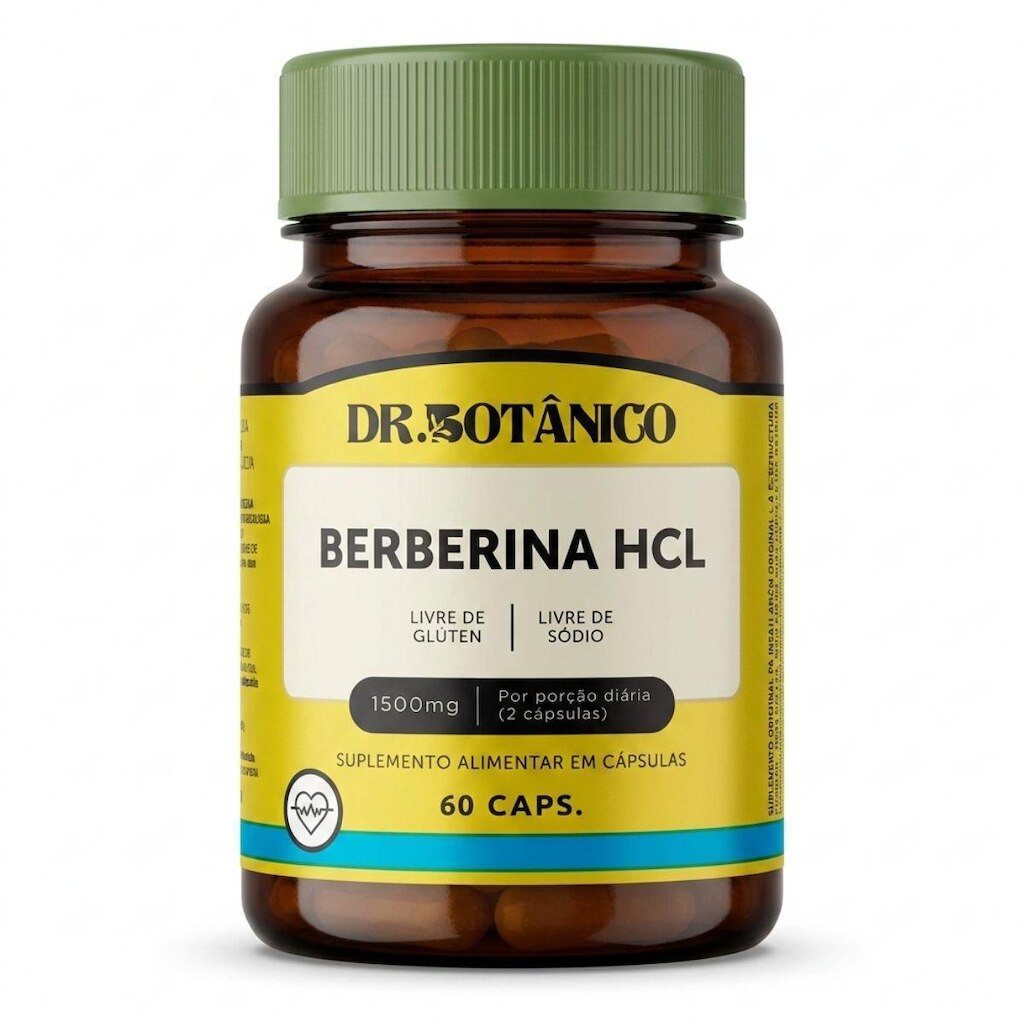 Berberina HCL Dr Botânico 1500mg 60 Caps Original