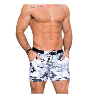 Bermuda & Sunga Boxer Grigo Collection Militar Cinza Claro