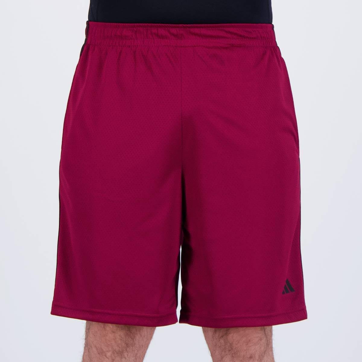Shorts Stripes 3 3s Es Blends Proteicos Vermelho em promoção na