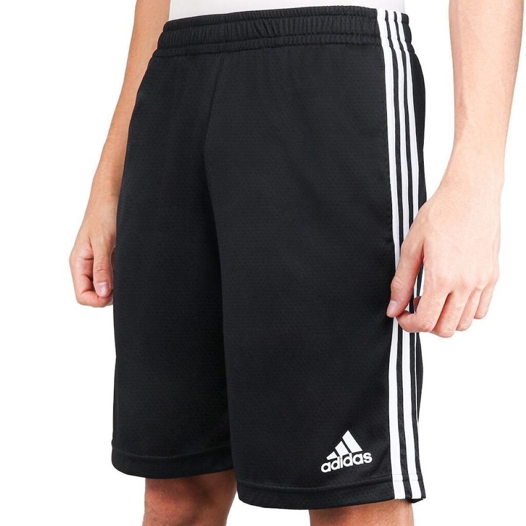 Bermuda Adidas 3S Essentials Masculina - Preto+Branco - P