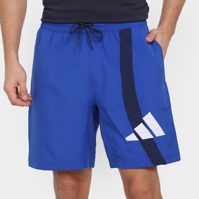 Bermuda Adidas Basquete Pro Madness Masculina - Azul Royal Menor preço em Bermuda Adidas Basquete Pro Madness Masculina - Azul Royal