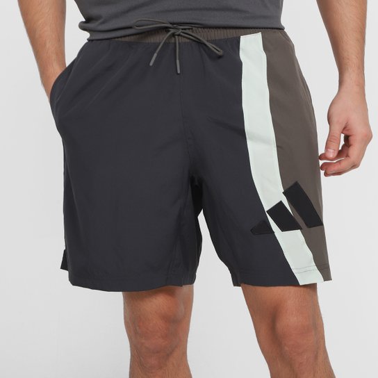 Bermuda Adidas Basquete Pro Madness Masculina - Grafite Menor preço em Bermuda Adidas Basquete Pro Madness Masculina - Grafite