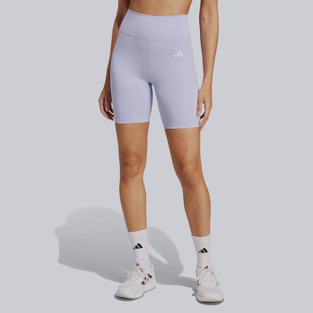 Bermuda Adidas Optime Essentials Feminina Lilás