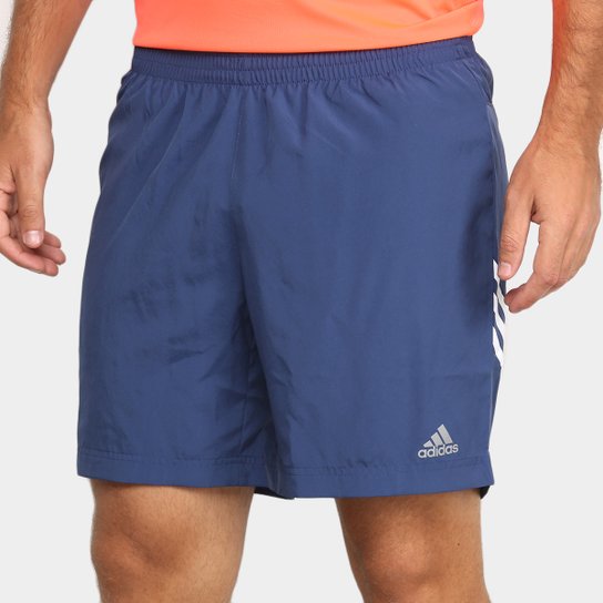 Bermuda Adidas Run It 3s Masculino - Azul e Branco é ruim? Bermuda Adidas Run It 3s Masculino - Azul e Branco é boa?